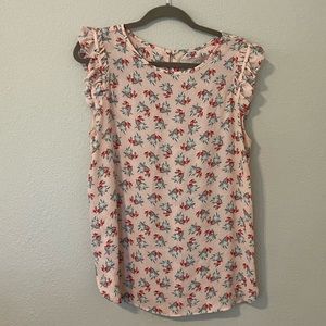 Like New Pink Floral Dot Shell